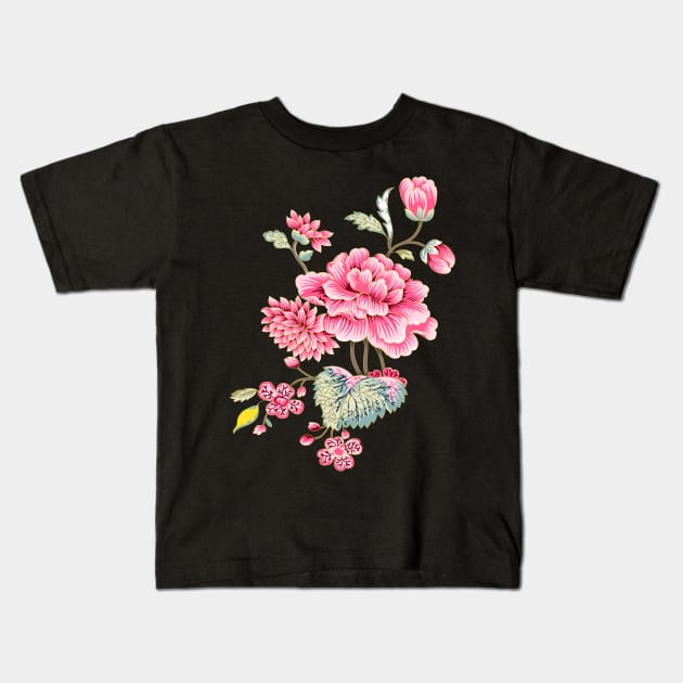 Hot Pink Flower Bouquet Kids T-Shirt by greenoriginals